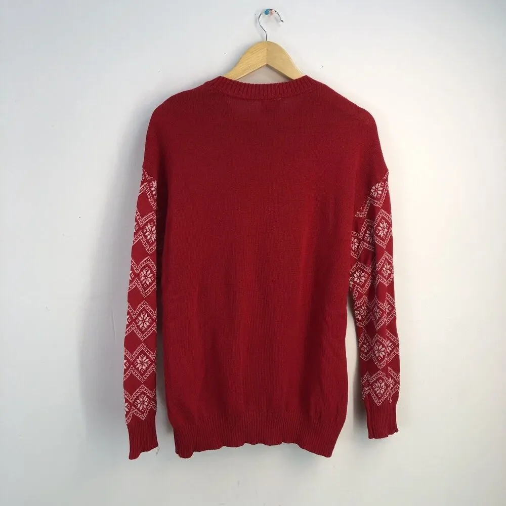 NEW-Merry Christmas Sweater Womens L ( Various) Ugly Christmas - Picture 2 of 8